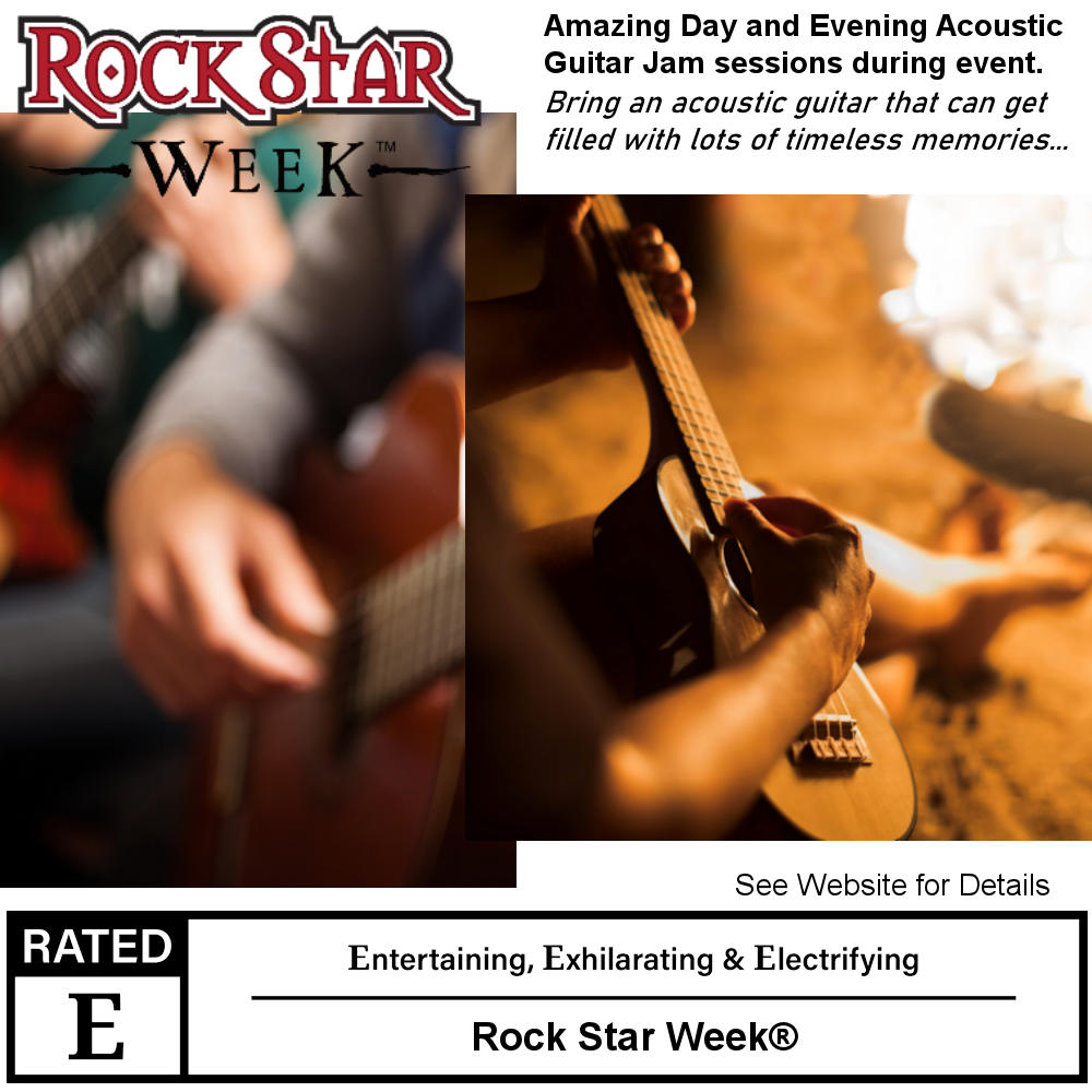 Bring your acoustic guitar for jam sessions with others.